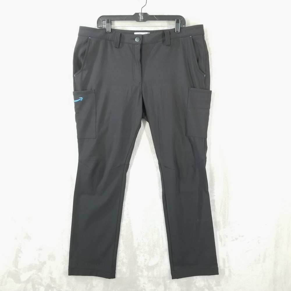 Amazon Uniform Cargo Pants by Luly Yang Women XL Black Workwear Stretch Pockets